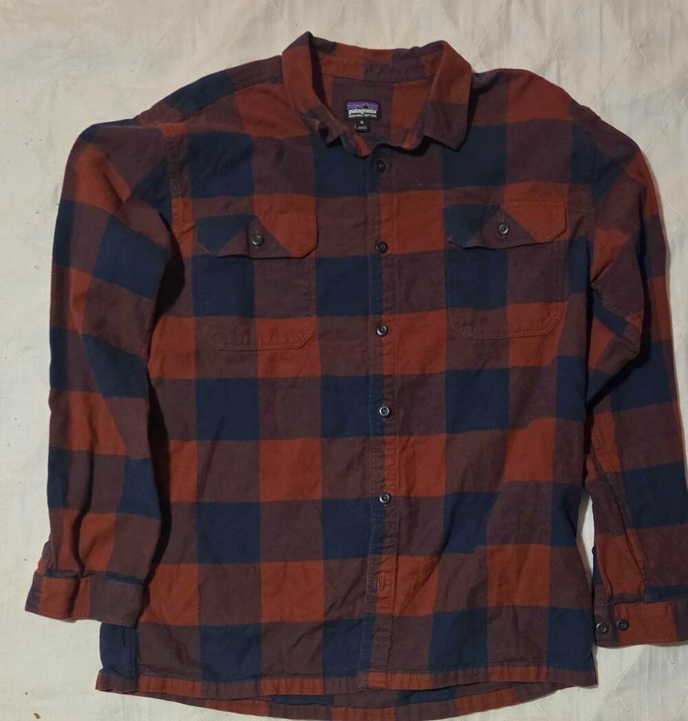 Patagonia Fjord Organic Cotton Flannel Red XL